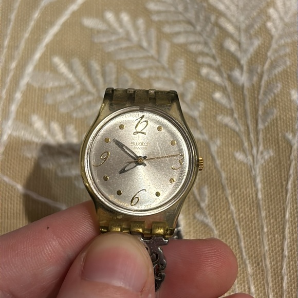 Swatch Silver and Gold Women's Watch - Picture 5 of 10